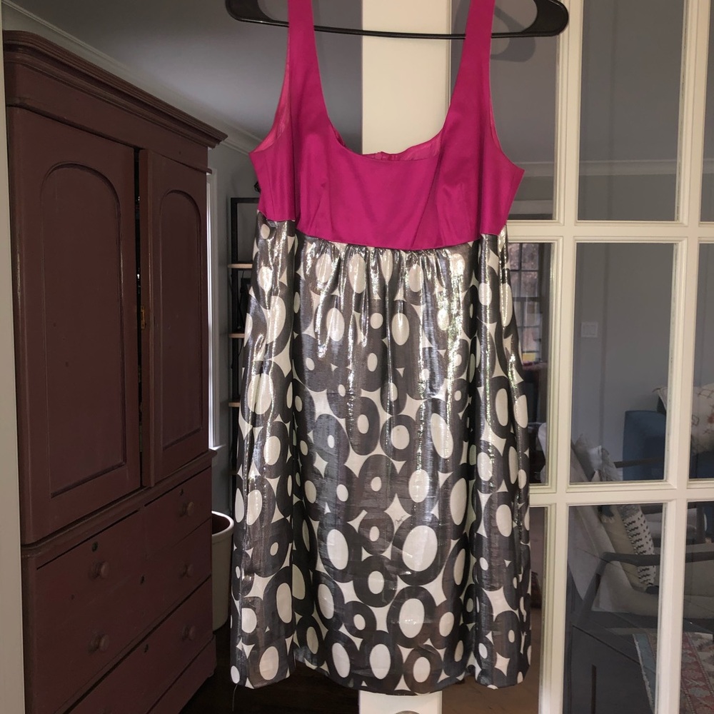 Silver and pink shimmer dress